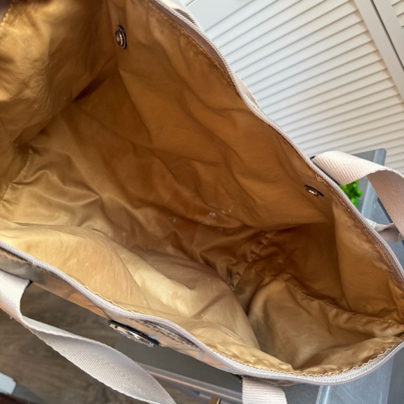 Y2K Coach signature nylon getaway tote project bag taupe - Picture 8 of 10